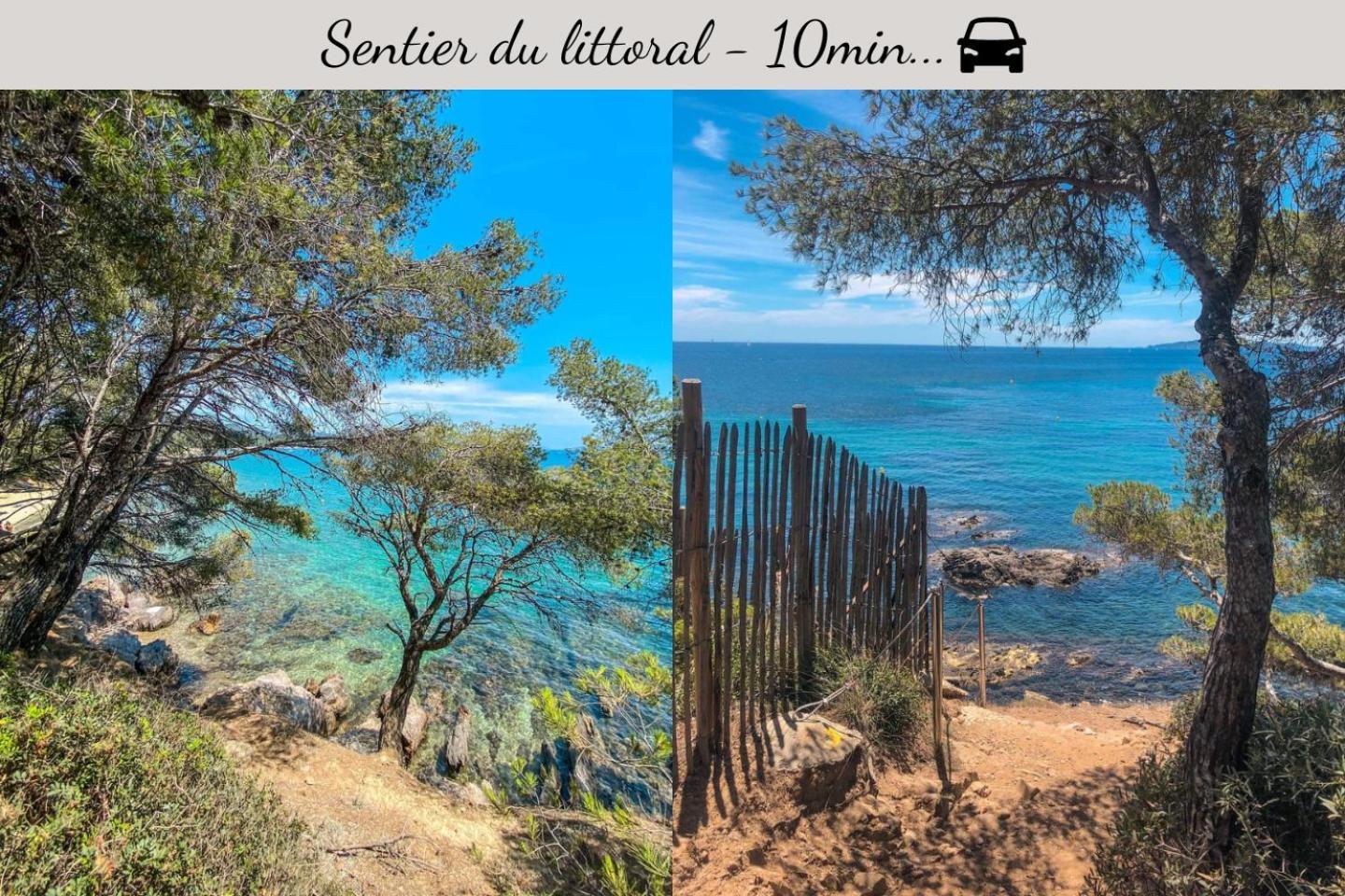 Netflix - Lit Queen Size - Terrasse Plein Sud - Climatisation - 2'Centre-Ville - 6'Mer - Parking Prive - 56M2 - L'Olivine - Offre Speciale La Londe-les-Maures Exteriér fotografie